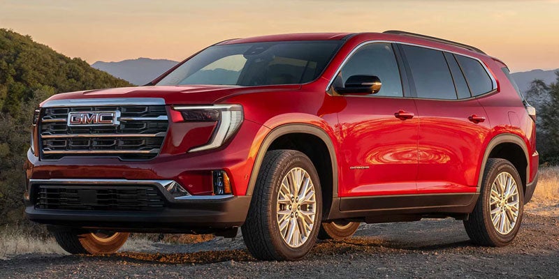 GMC Acadia driving capability on open terrain