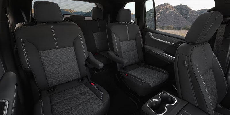 GMC Acadia modern seating and rear comfort