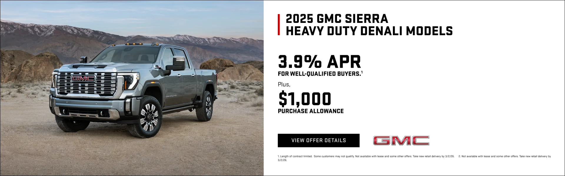 GMC Sierra Heavy Duty Denali Models